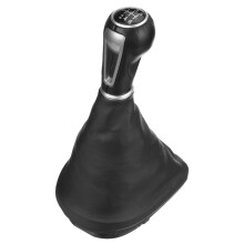 Cubierta de la Bota de Polvo de la Palanca de Cambios del Marco de la Perilla del Cambio de Marchas de Cuero del Coche de 6 Velocidades para Leon