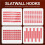 Peg Hook Lock Stop Lock 100 Pieces Plastic Red Stop Lock Anti-Theft Lock Retail Pin Hook Safety Display Hook Lock 7
