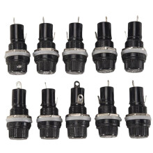 SODIAL(R) 10 Pcs Monture panneau electrique 5 x 20mm Porte-fusible