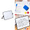 Tableau Blanc Effaçable à Sec avec Support, Tableau Blanc Effaçable avec Support, Tableau de Présentation Scolaire, Bureau Stable, Format A4 2