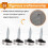 8 Pcs 14mm Dia Stainless Steel Decorative Mirror Screw Cap Nails 1