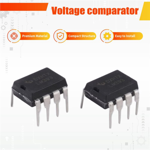 10 PCS LM393N LM393 DIP-8 Low Power Dual Voltage Comparator 1