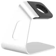 Smartwatch Holder Stand Universal Charger Dock For Watch For Iwatch 42Mm 38Mm Aluminum alloy + plastic Portable Charging Station(Silver)