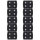 10pcs reinforced black plastic door hinges 40mm x 30mm 1