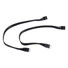 2 PièCes SéRies Carte MèRe HD Audio 9Pin Câble D'Extension Mâle à Femelle pour PC Bricolage Noir 30CM