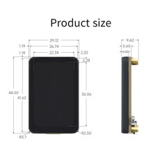 Waveshare ESP32-S3 AMOLED 1.64-Inch Touch Display Screen Flash-16MB PSRAM-8MB WIFI Wireless Module 280x456 QSPI