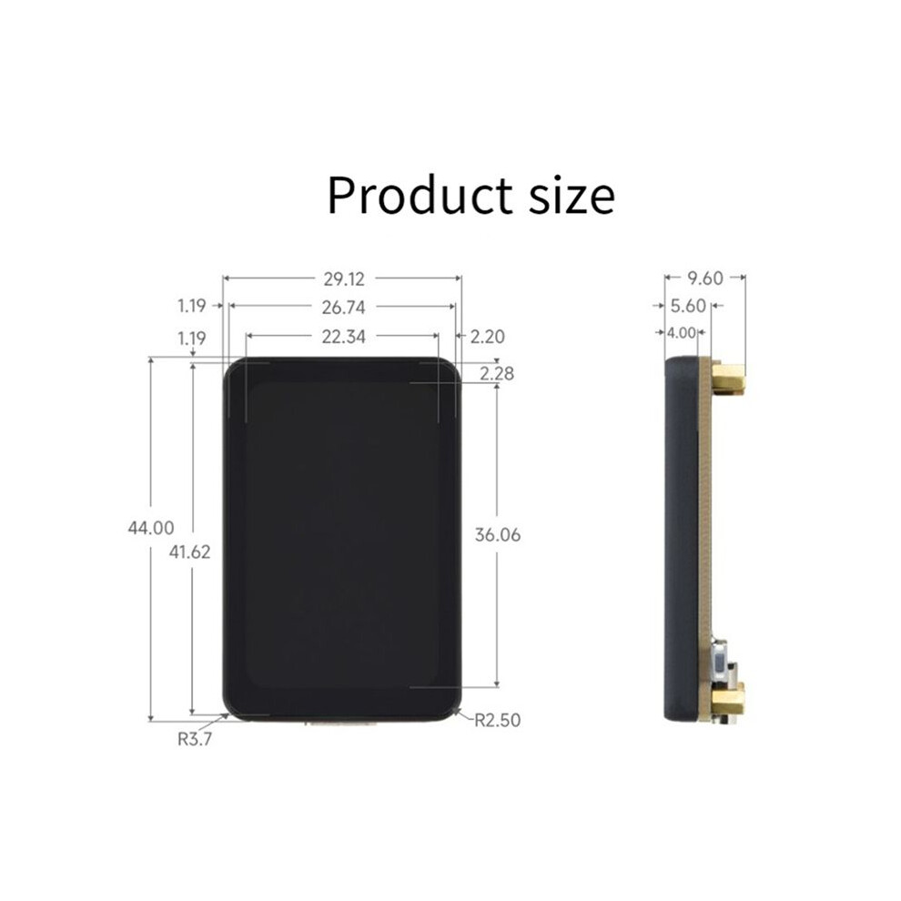 Waveshare Esp32-S3 Amoled 1.64-Inch Touch Display Screen Flash-16Mb Psram-8Mb Wifi Wireless Module 280X456 Qspi 4712108106299