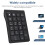 Wireless  Number Keypad, 22-Keys Portable Slim Numeric Pad for Laptop Computer, PC, Desktop, Notebook 5