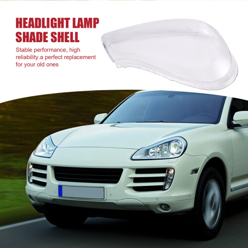 Car Clear Front Right Headlight Lens Cover Replacement Headlight  light lamp Cover For- Cayenne 2008-2010 2