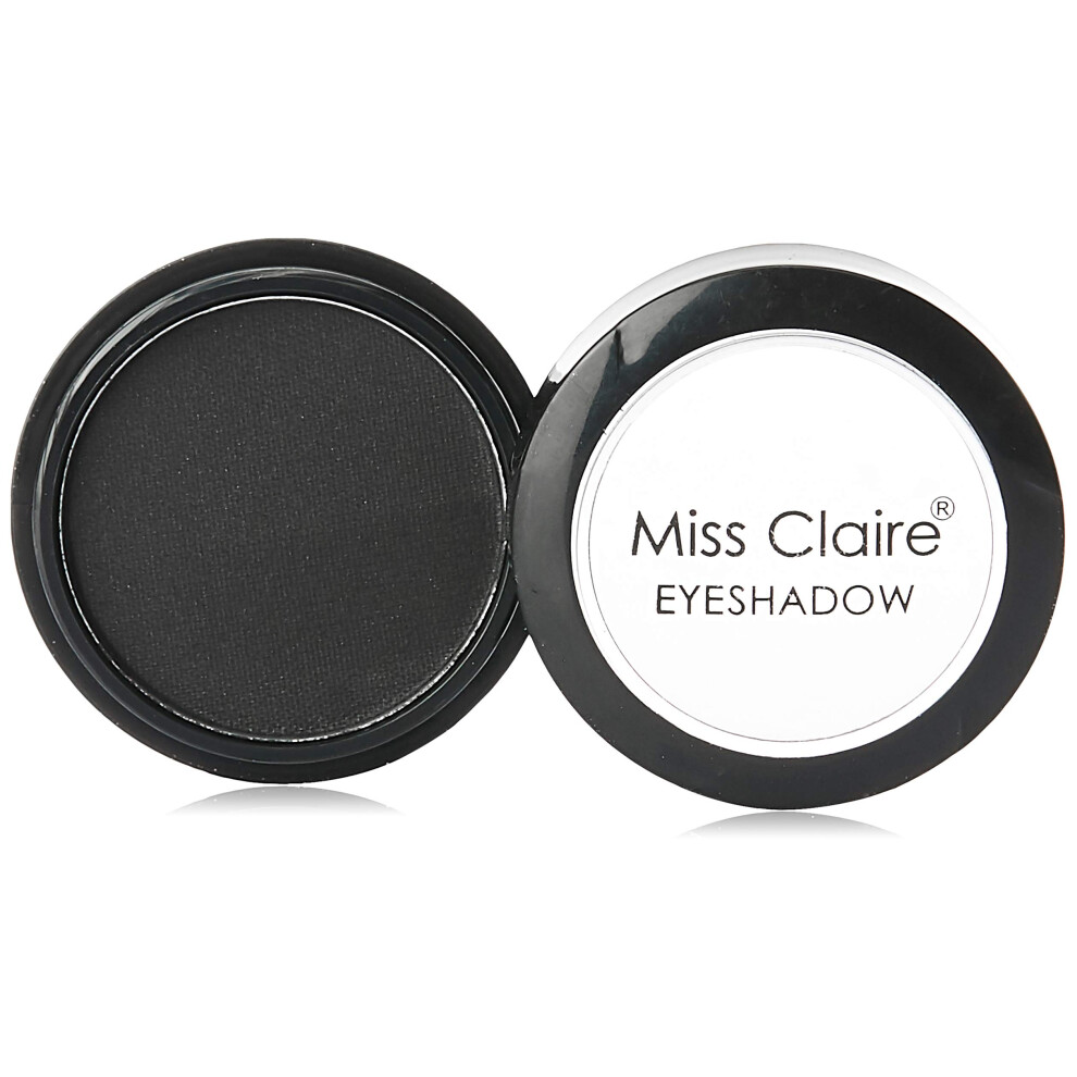 Miss Claire Single Eyeshadow, 0824 Black, 2 G Matte & Shimmery Finish - Cream