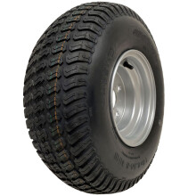 18x6.50-8 Lawnmower Grass Tyre On Rim 4 Ply Wanda P332 4x100mm PCD Rim Tubeless