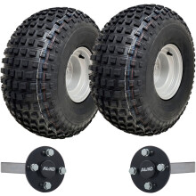 22x11.00-8 Knobby ATV Quad Trailer Kit P323 Wheels & ALKO Axles Road Legal 310kg