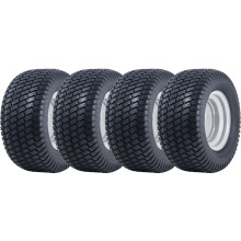 20x10.00-10 Lawnmower Wheels 4ply Grass P332 Road Legal 100mm PCD Rim (Set of 4)