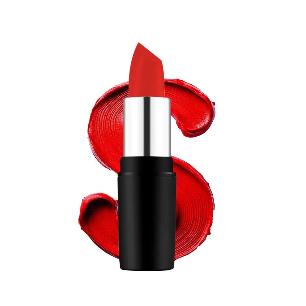 Swiss Beauty Orange,Red Pure Matte Creamy Lipstick | Non-Drying, Highly Pigmented Lipstick | Shade- Orange Red, 3.8Gm|