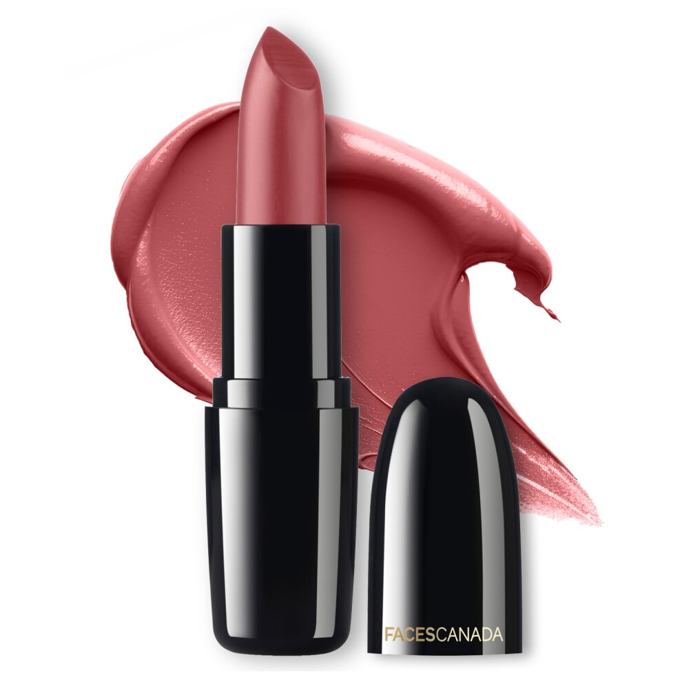 Facescanada Weightless Creme Finish Lipstick - Love Nude (Nude), 4G | Creamy Finish | Smooth Texture | Long Lasting Rich Color | Hydrated Lips | Vitam