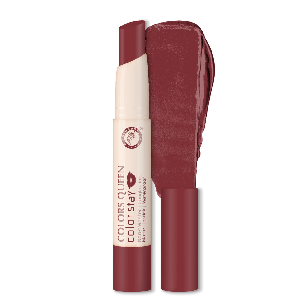 Colors Queen Color Stay Matte Lipstick | Highly Pigmented With Smooth One Swipe Application | Ultra Matte Finish | Smudge Proof & Waterproof | Long La