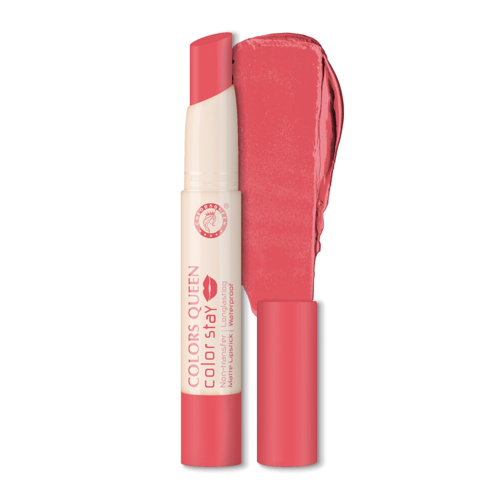 Colors Queen Color Stay Matte Lipstick | Highly Pigmented With Smooth One Swipe Application | Ultra Matte Finish | Smudge Proof & Waterproof | Long La
