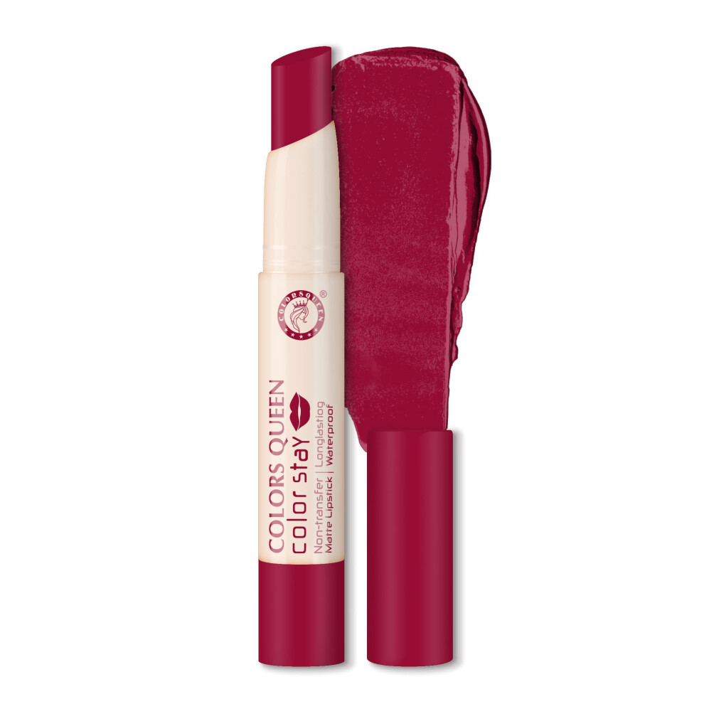 Colors Queen Color Stay Matte Lipstick | Highly Pigmented With Smooth One Swipe Application | Ultra Matte Finish | Smudge Proof & Waterproof | Long La