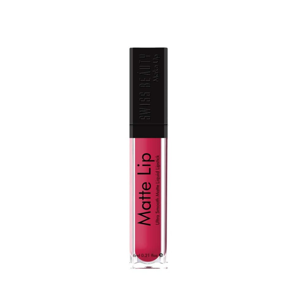 Swiss Beauty Ultra Smooth Matte Lip Liquid Lipstick, Smooth Lip Color, Weightless Finish, Silky Matte Finish, Shade- Petal, 6Ml