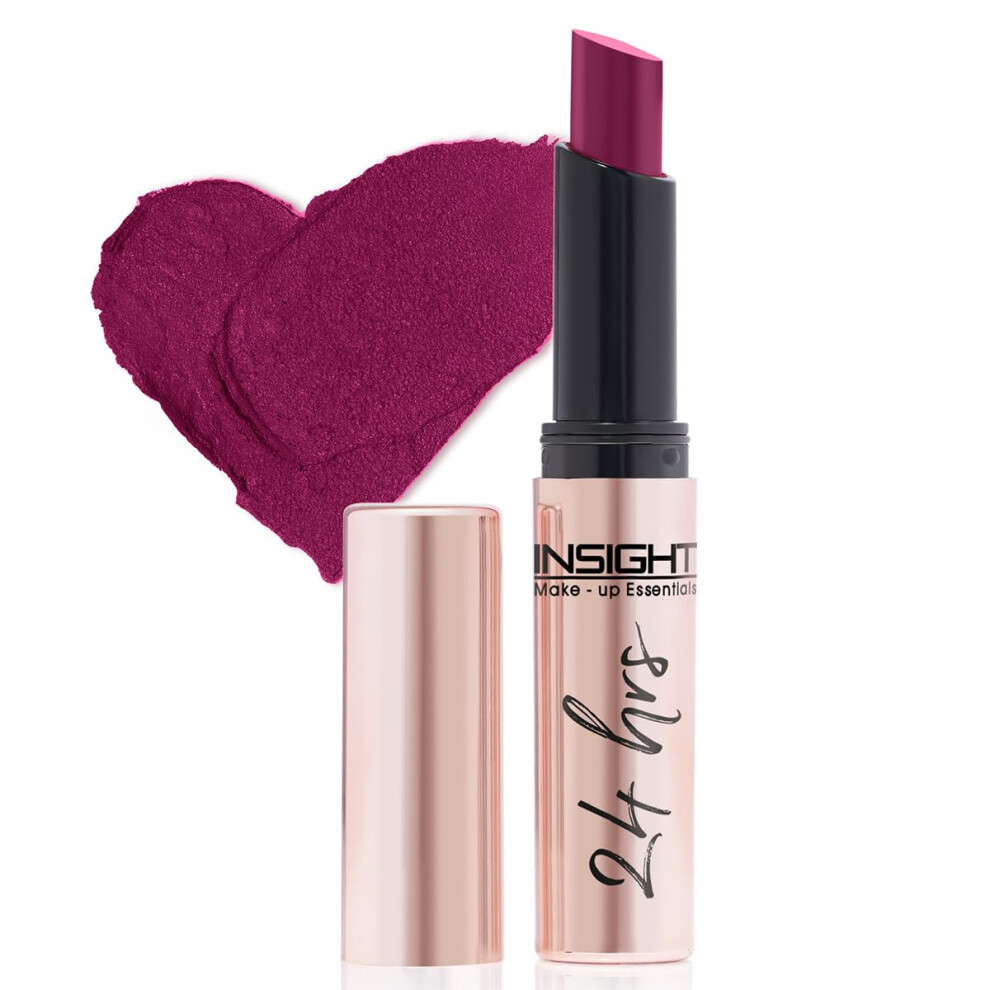 Insight 24 Hrs Non-Transfer Matte Lipstick | Lightweight, Highly Pigmented, Long Wear | Kiss Proof & Smudge Proof | With Vitamin E & Jojoba Oil | Vega