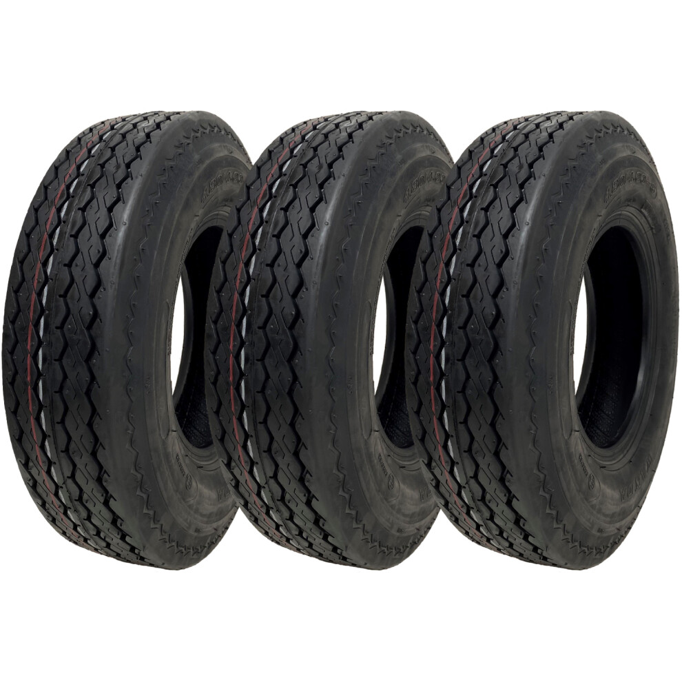 Parnells 4.80/4.00-8 Wanda Trailer Tyre 6Ply High Speed E-Marked Road Legal (Set Of 3)