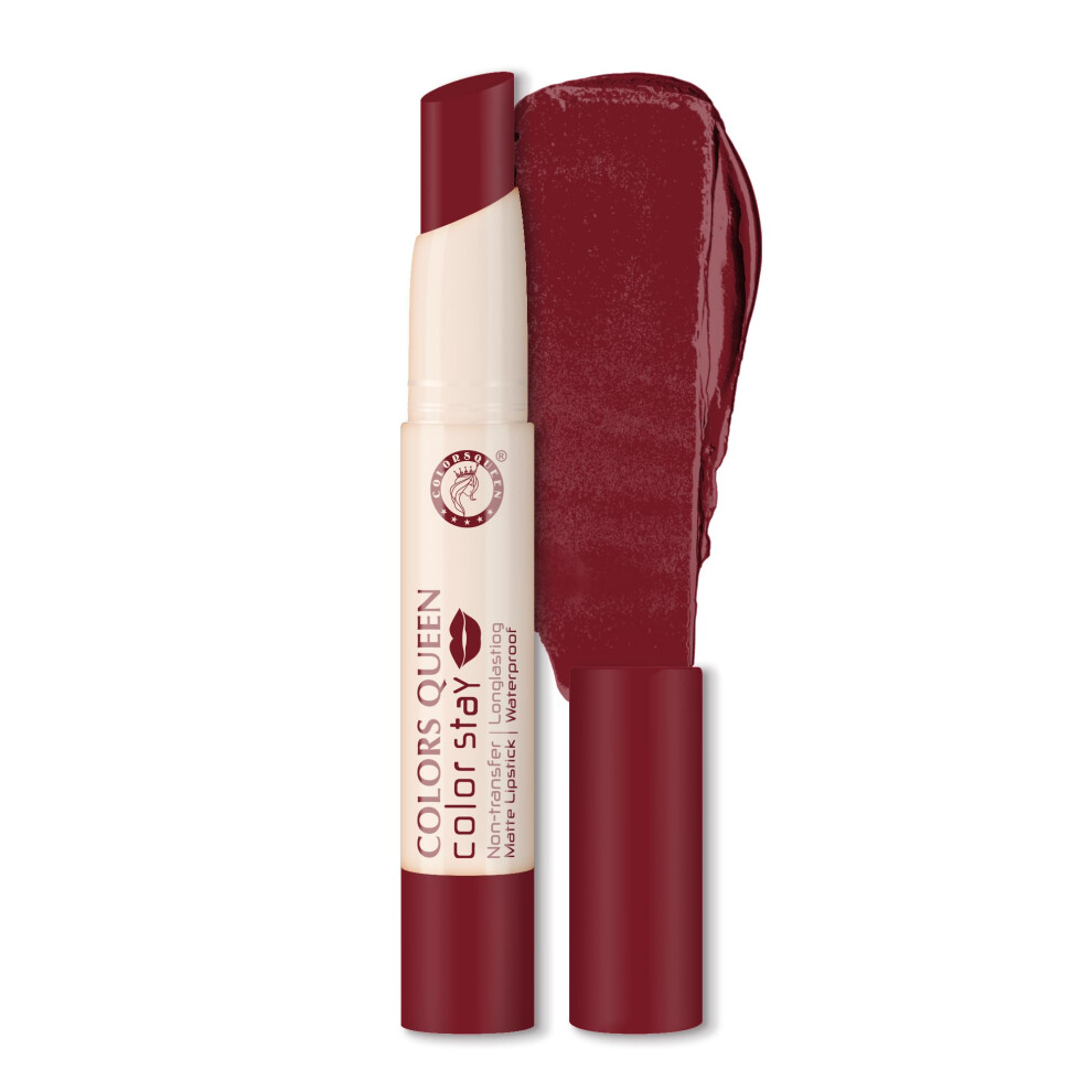 Colors Queen Color Stay Matte Lipstick | Highly Pigmented With Smooth One Swipe Application | Ultra Matte Finish | Smudge Proof & Waterproof | Long La