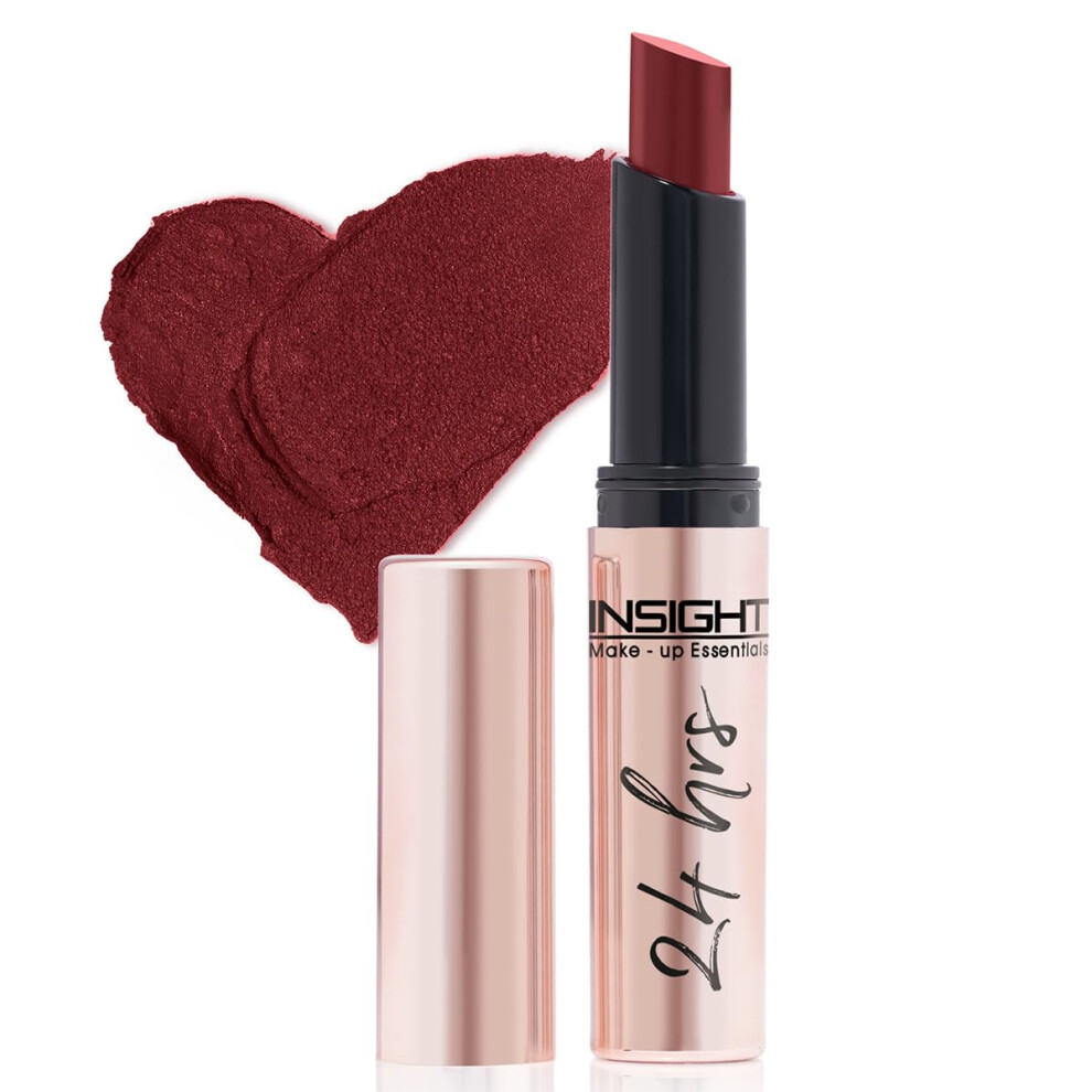 Insight 24 Hrs Non-Transfer Matte Lipstick | Lightweight, Highly Pigmented, Long Wear | Kiss Proof & Smudge Proof | With Vitamin E & Jojoba Oil | Vega