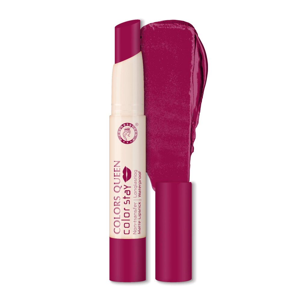 Colors Queen Color Stay Matte Lipstick | Highly Pigmented With Smooth One Swipe Application | Ultra Matte Finish | Smudge Proof & Waterproof | Long La