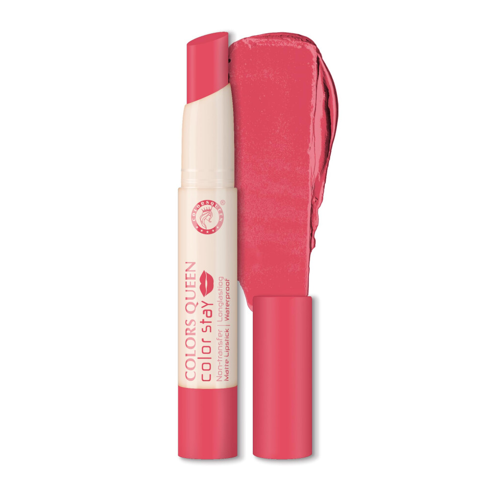 Colors Queen Color Stay Matte Lipstick | Highly Pigmented With Smooth One Swipe Application | Ultra Matte Finish | Smudge Proof & Waterproof | Long La