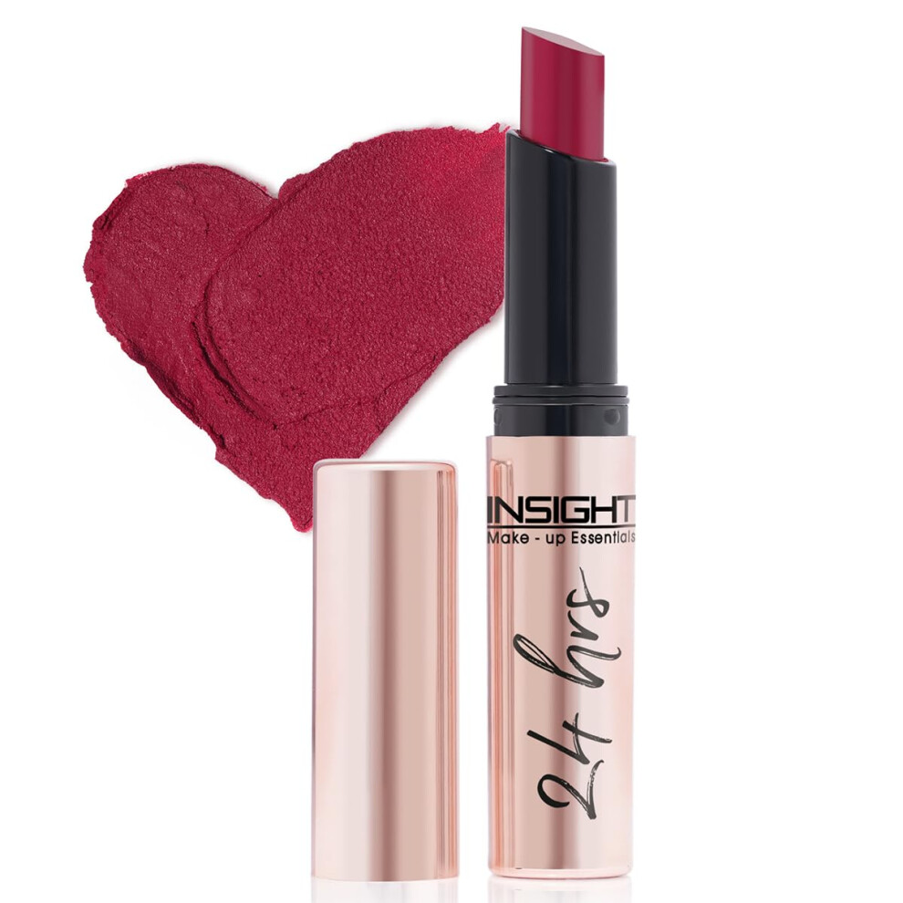 Insight 24 Hrs Non-Transfer Matte Lipstick | Lightweight, Highly Pigmented, Long Wear | Kiss Proof & Smudge Proof | With Vitamin E & Jojoba Oil | Vega