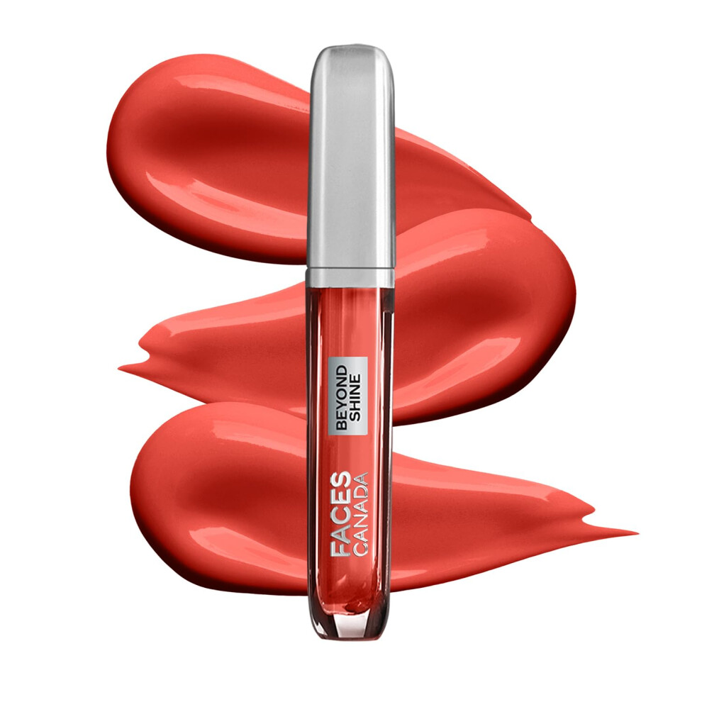 Facescanada Faces Canada Beyond Shine Lip Gloss - Wingwomen 05, 3Ml | Lightweight Non-Sticky Luxurious Texture For Glossy Lips | Instant Shine | Fulle