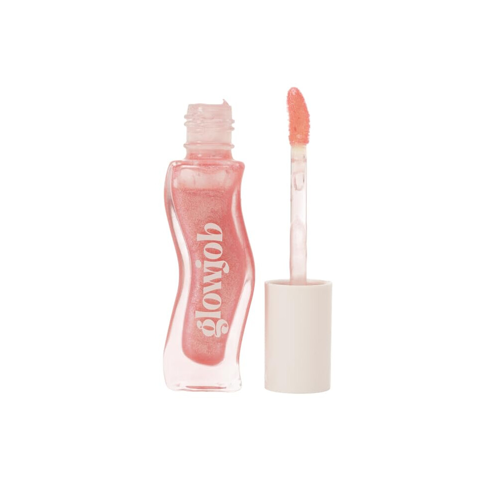 Glowjob Champagne Stain Pink Lip Oil - Hydrating Glossy Lip Oil With Sheer Pink Tint, Lightweight Non-Sticky Shine, Nourishing Soft Stain Finish