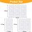 60Pcs Wall Insulation Outlet Insulators Sealers,Electrical Outlet Insulation Pads for Wall, Light,  Socket 8
