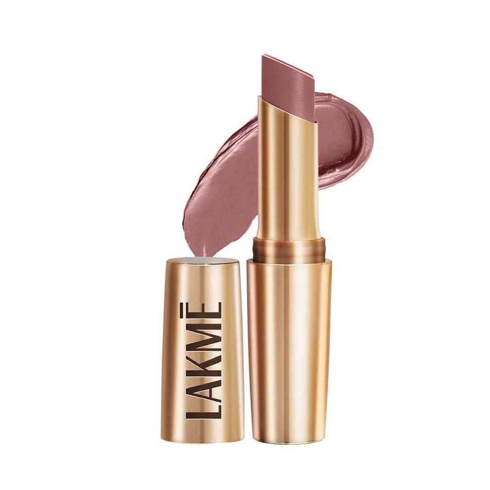 Lakm Pink Lakme Powerplay Priming Matte Lipstick, Smooth Matte Finish, Lightweight Lipstick, Smudgeproof, Lasts 16Hrs, Hydrates Lips, Dusty 3.6G