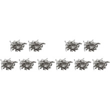 500 Pcs 50mm Metal French Barrettes Hair Clips Bows - Silver