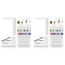 Kit de Llaveros Termorretráctiles de 484 Piezas: Láminas de Plástico Retráctil, 40 Láminas de Película Retráctil y Herramientas. Kit de Arte
