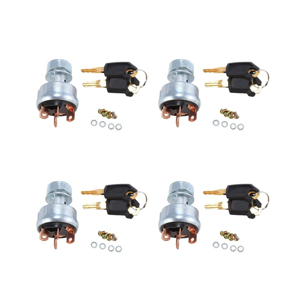 4X Ignition 4 Wire With 8 Keys 9G-7641 9G7641 For Cat Excavator 229 306 320 330 322 375 Silver 6033949124852