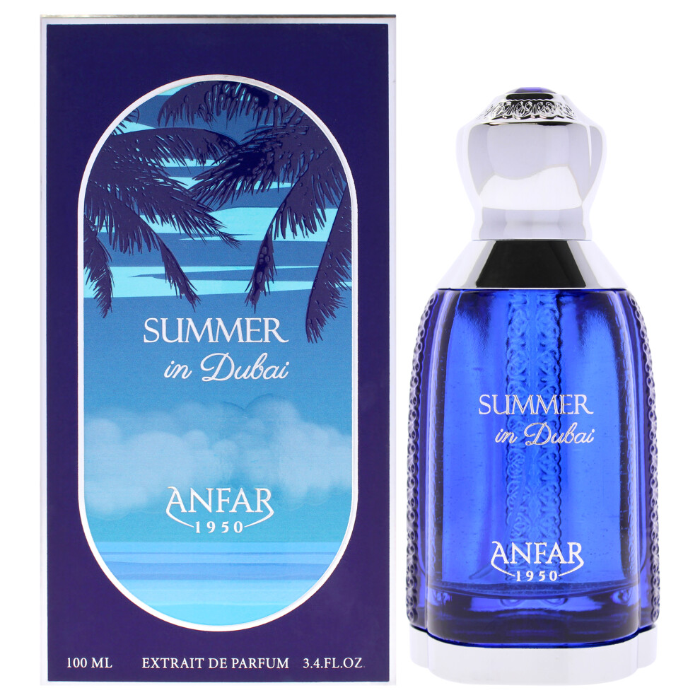 Anfar Summer In Dubai By For Men - 3.4 Oz Extrait De Parfum Spray