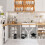 Kitchen Shelves, Cabinet Organization  Storage Shelf, White 2