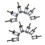 12x Replacement Chrome Tremolo Bridge Saddles for  Electric Guitar 1