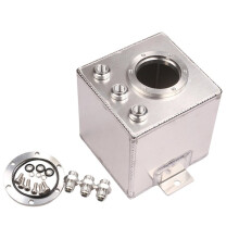 2L Billet High Flow Swirl Fuel Surge Pot Tank AN6+044 External Fuel Pump