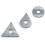 6pcs Carbide Paint Scraper Blades Round, Triangular and Drop Shaped Blades for Removing Paint, Glue,Grout 2
