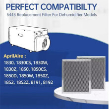 2pc 5443 Dehumidifier Filter MERV-8 for Whole-House Dehumidifiers Models 1830,1850,1852 and Ventilation Models 8191 8192