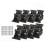 8PC 90 Degree Folding Table Leg Brackets Self Lock Foldable Hinge DIY Heavy Load 1
