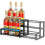 Expandable Coffee Syrup Organizer Adjustable Width Heavy Metal Syrup Rack (Holds 6-12 Bottles) 1