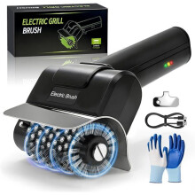 Escova elétrica recarregável por USB para limpeza de grelhador, ferramenta duradoura e fácil de usar para churrasco