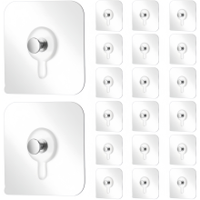 20 Peças de Pendurar na Parede Sem Pregos, Suportes Adesivos para Quadros e Decoração de Parede