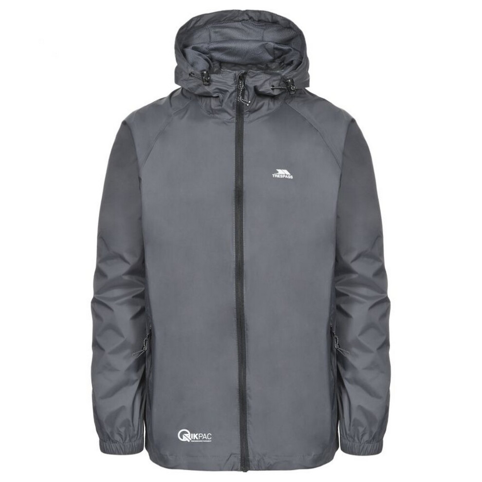 Trespass (S, Flint) Unisex Adult Qikpac Waterproof Jacket Multicoloured