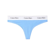 (8 UK, Blue) Calvin Klein Womens/Ladies Logo Cotton Blend Thong