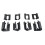 Front  Rail Trim Cover Cap for   E Class W212 2009-2015 CLS Class W218 2011-2017 Accessories 3